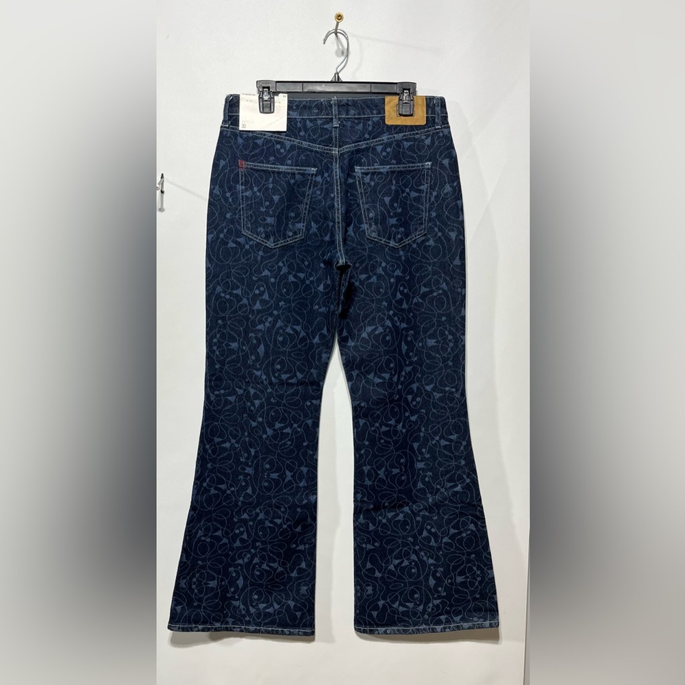 BDG Low Rise Flare Patterned Jeans Size 30 Inseam 32” New With Tags - Picture 3 of 10